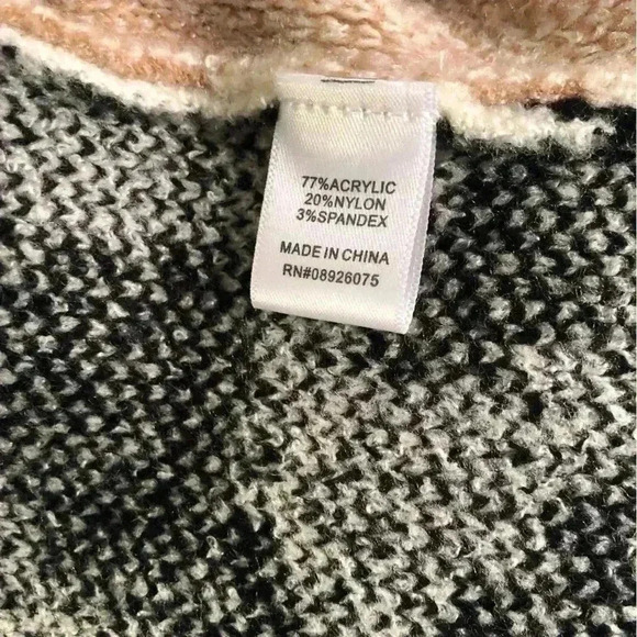 Birch NY Women’s 3X Mixed Media Chinky Knit Cheetah Print Sweater L/S - Picture 5 of 5